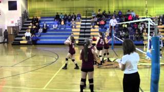 preview picture of video '2/18/2014 Volleyball Nuttall Middle School vs. Oblong - Set 2'