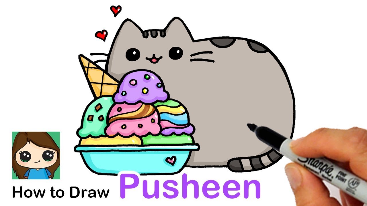 pusheen cat ice cream