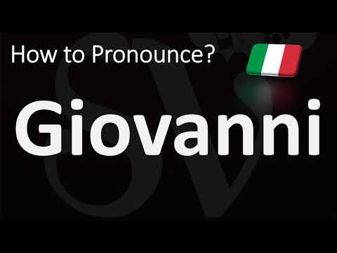 How to Pronounce Giovanni? (CORRECTLY)