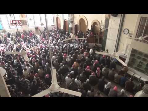 كلمة الشيخ أبو عبد الرحمن كعكة والشيخ أبو قصي في تشييع زياد خلبوص في مدينة دوما في ريف دمشق