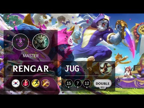 Rengar Jungle vs Nidalee - KR Master Patch 9.19