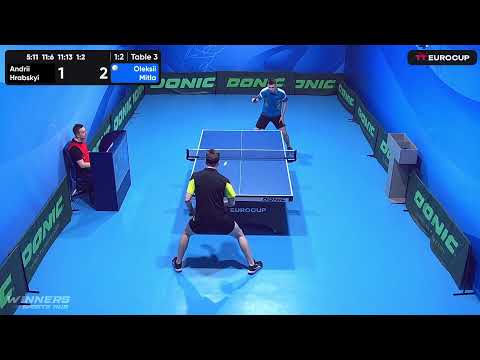 10:45 Andrii Hrabskyi 1 - 3 Oleksii Mitla 07.05.2023 TT Euro.Cup Ukraine Master. Table 3
