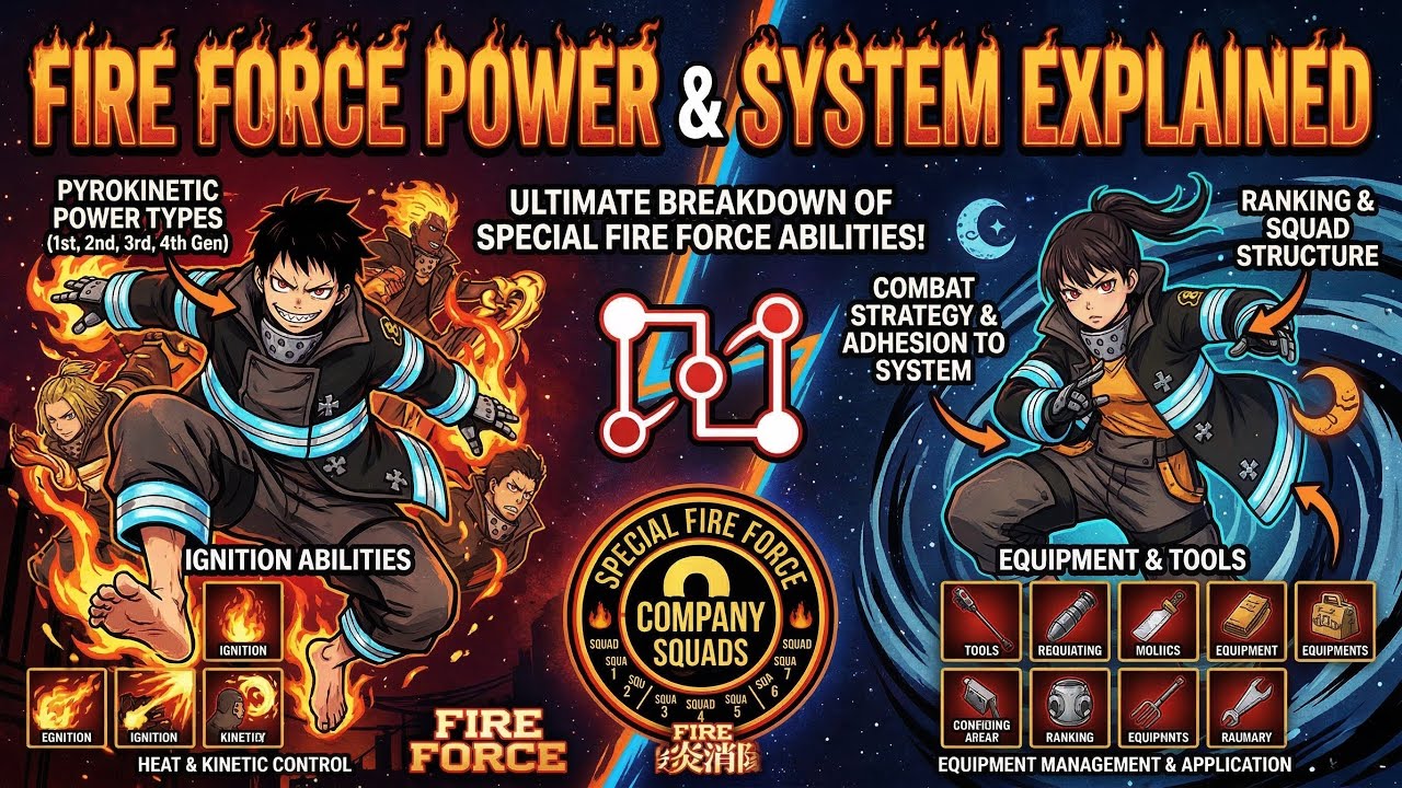 Fire Force Power System Guide | Generations & Abilities