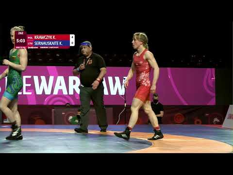 Qual. WW - 53 kg: K. KRAWCZYK (POL) v. K. SERNAUSKAITE (LTU)