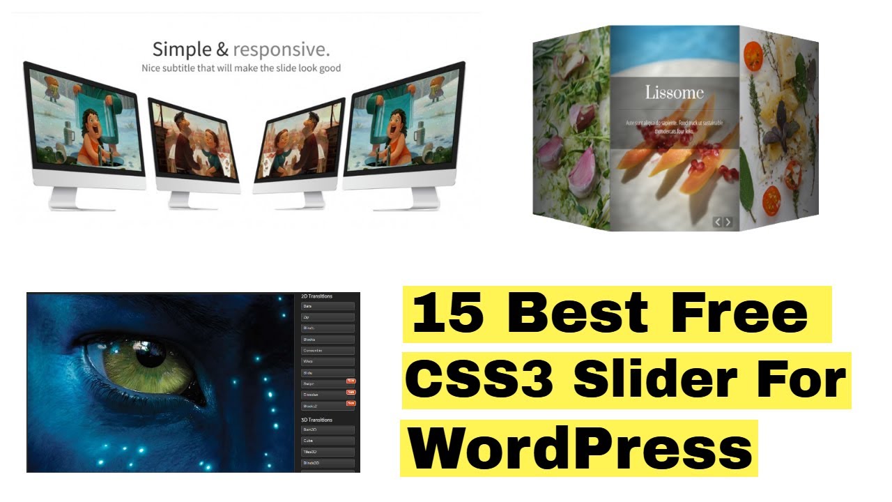 15 Best Free CSS3 Slider Examples | Top CSS3 Slider Plugins | Wpshopmart