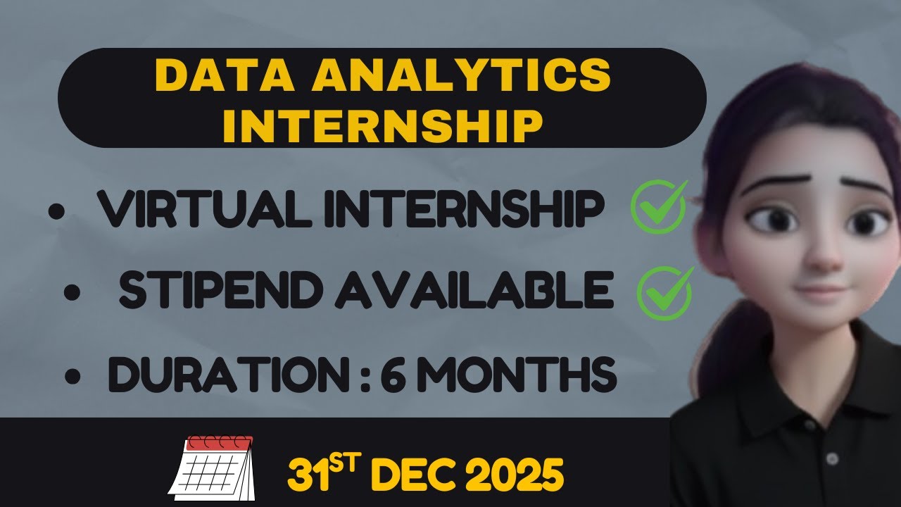 Data Analytics with AI Internship 2025 | Paid Internship 2025 | Work From Home | Apply Now