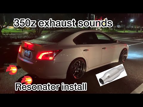 7th gen Maxima exhaust “resonator” upgrade!! Vibrant resonator install on Nissan Maxima/New wheels