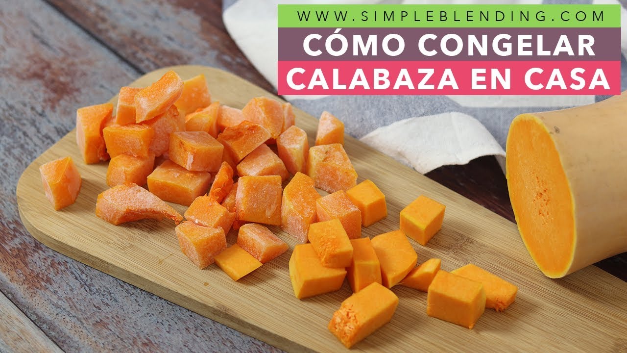 CÓMO CONGELAR CALABAZA EN CASA | Paso a paso congelar calabaza | Calabaza congelada