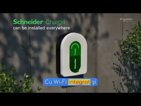 Video Statie de Incarcare Schneider Charge 7.4, 11 sau 22 kW, Monofazata si Trifazata (selectabil), cu Priza T2S si aplicatie mobil, wi-fi integrat