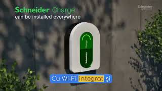 Miniatură video Statie de Incarcare Schneider Charge 7.4, 11 sau 22 kW, Monofazata si Trifazata (selectabil), cu Priza T2S si aplicatie mobil, wi-fi integrat