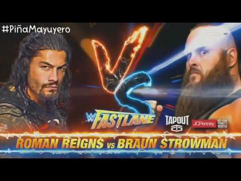 WWE Fastlane 2017 Match Card Full