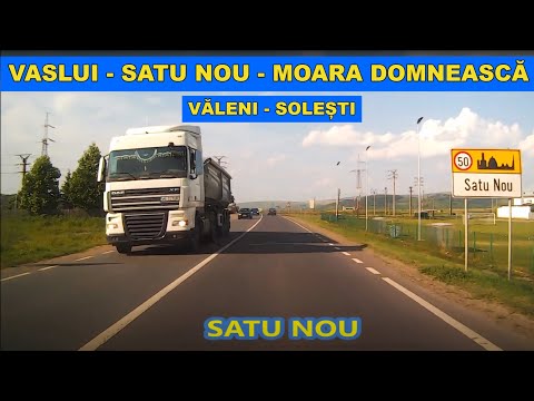 Traseu Vaslui - Satu Nou - Moara Domneasca - Valeni - Solesti video trafic DN 24 camera de bord