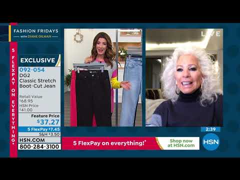 DG2 by Diane Gilman Classic Stretch BootCut Jean  Basic