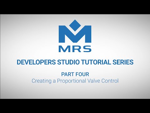 Creating a Proportional Valve Control | Developers Studio Tutorial Series Part 4