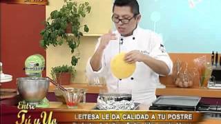 Aprende a preparar un riquísimo mousse de fudge y manjar blanco