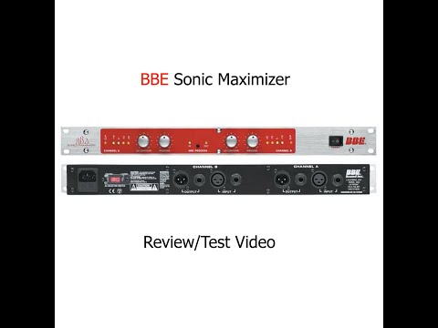 BBE Sonic Maximizer 882i ▷ iMuso