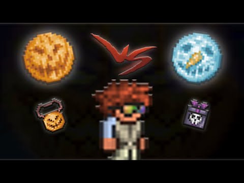 Pumpkin Moon vs Frost Moon // Guide and Comparison // Terraria 1.4 - Journey's End