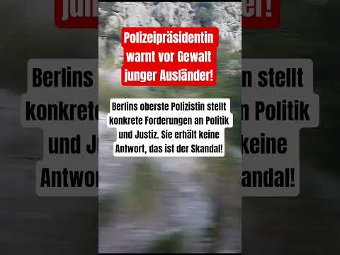 Polizeipräsidentin warnt vor Gewalt junger Ausländer! #politik #deutschland #news #asylpolitik