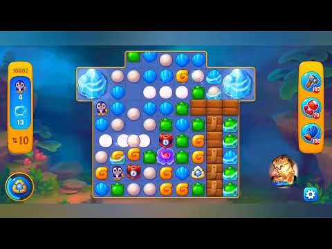 фишдом 2022  #  10802 уровень - прохождение без бустеров # Fishdom,   10802  level - no Boosters.