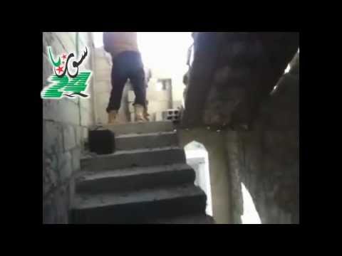 استهداف معاقل النظام بقاذف آر بي جي من قبل لواء الشهيد أحمد الخلف في بصر الحرير في ريف درعا