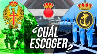 Ejército de TIERRA, AIRE o la ARMADA ¿Cuál escoger