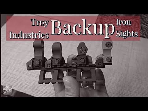 Troy Industries Backup Iron sights (new style) review and what has changed.