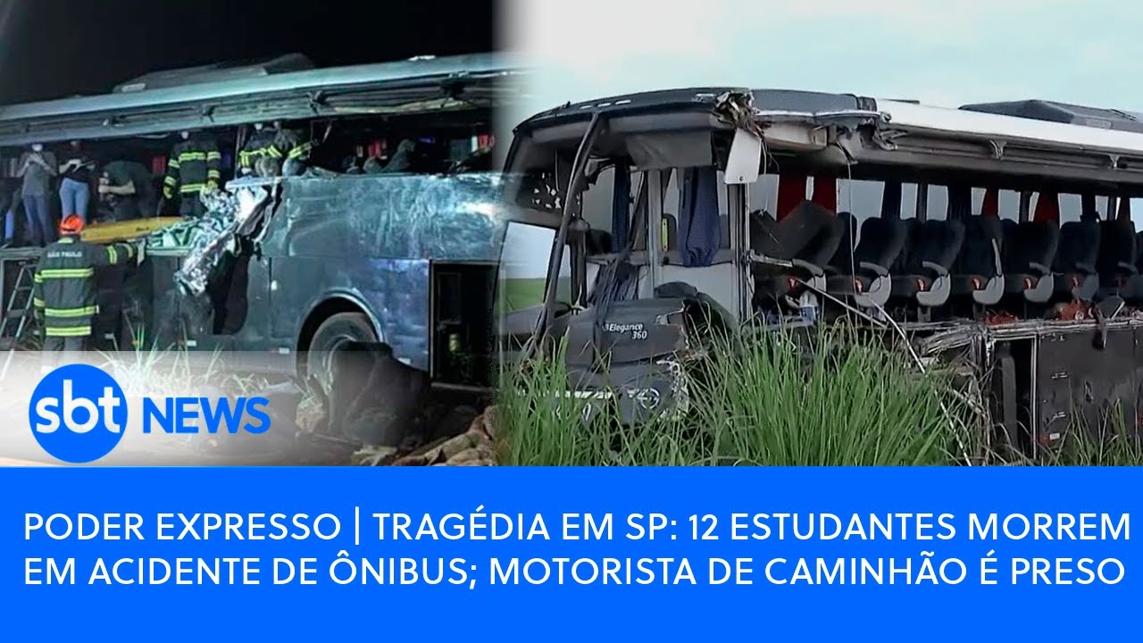 🔴AO VIVO | DOZE ESTUDANTES MORREM EM ACIDENTE DE ÔNIBUS; MOTORISTA É PRESO