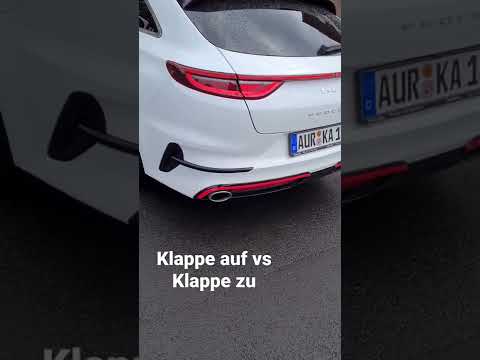 Kia Proceed GT 2022 Facelift Sound | Bastuck AGA und warmer Motor (Klappe auf vs Klappe zu)