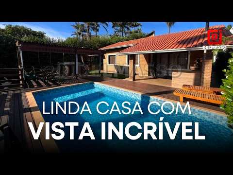 Linda casa com linda vista em condomínio fechado de alto padrão em Ibiúna-SP!