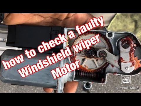 How to check a faulty rear windshield wiper motor