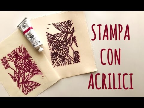 Corso di Incisione Lez. n.5: Stampare con Gli Acrilici e Carta comune  - Stampa Low Cost Arte per Te