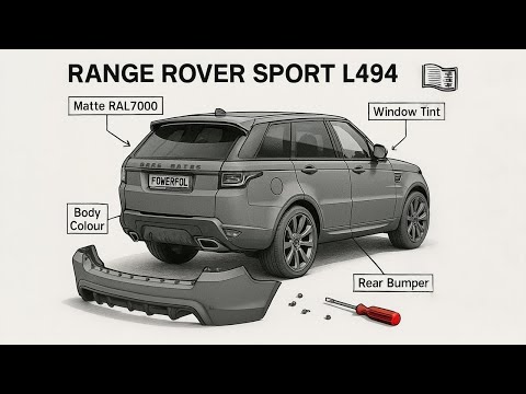 How to remove Range Rover Sport L494 rear bumper