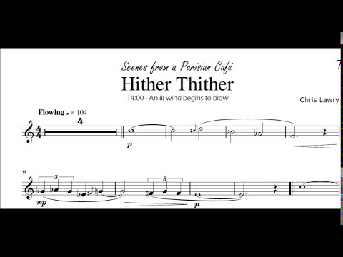 Hither Thither (Chris Lawry) Bb Clarinet & Piano [from Scenes from a Parisian Cafe]