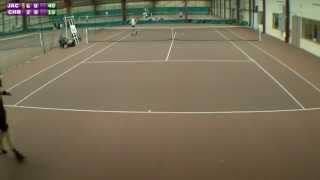 preview picture of video 'Christophe (5/6) vs Jacques (2/6) - Match corpo - 2e set - 19/04/2013'