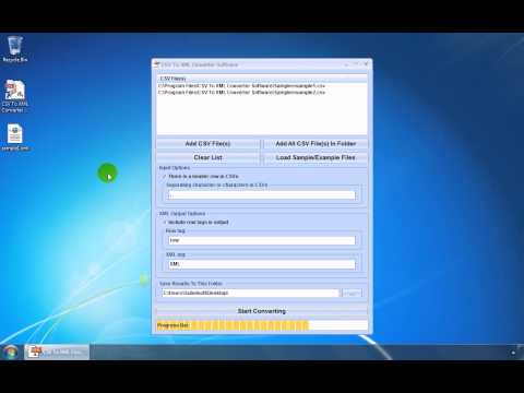 CSV To XML Converter Software