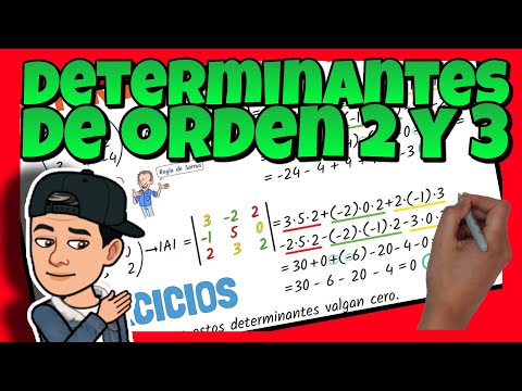 ✅ Calcular DETERMINANTES de ORDEN 2 y 3 | Regla de Sarrus
