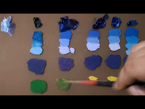 Comparing Blue Oil Colors | Cobalt, Ultramarine, Prussian and Phthalo