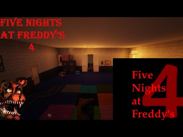 FNAF 4 Map and Resource Pack Minecraft Map