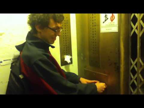 AMAZING Haughton/Otis Manually Controlled Traction Freight Elevator At An ?? Location