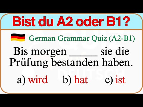 A2–B1 Deutschtest: Diese Grammatik musst du beherrschen!