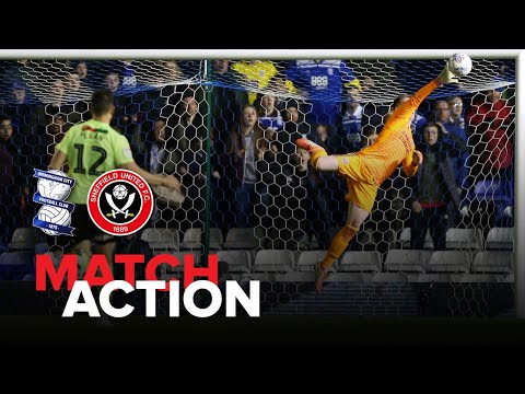 Birmingham 1-1 Blades - match action