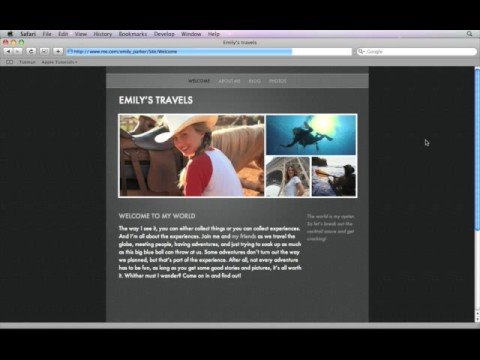 Apple iLife iWeb-Adding Hyperlinks Navigation