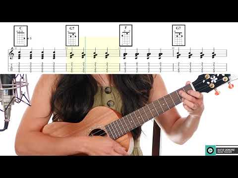 C, G7, F - Beginner Ukulele Play Along Chord Drills