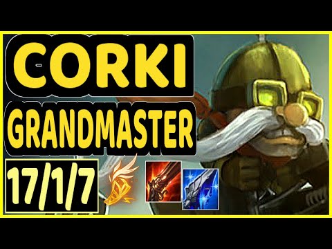 SERTUSS (CORKI) - 17/1/7 KDA MID GAMEPLAY - EUW Ranked GRANDMASTER