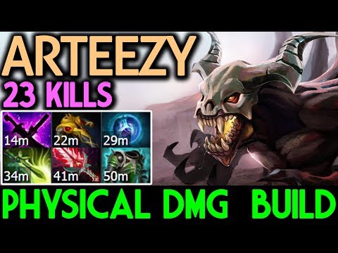 Arteezy Dota 2 [Shadow Fiend] 100% Physical Damage Build