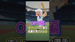 オリックスの選手成績　平沼編
