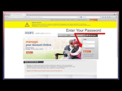 Sears Card Payment Video Guide Mybillcom Com