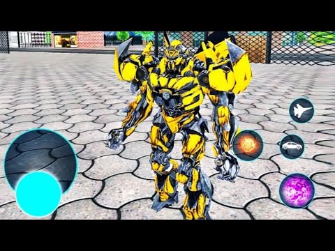 Jet Robot Car Transformation Simulator - Android GamePlay