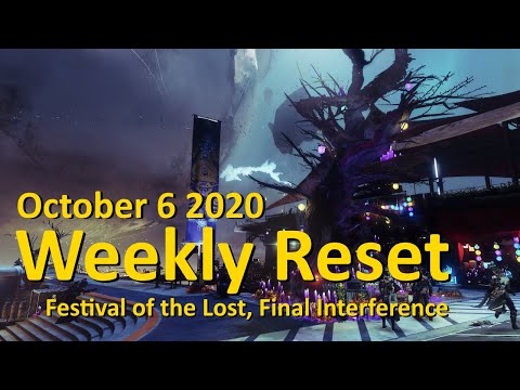 Weekly Reset: Festival of the Lost, Final Interference Mission (October 6 - Destiny 2)