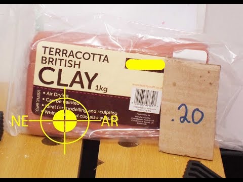 .20 Air rifle vs clay block